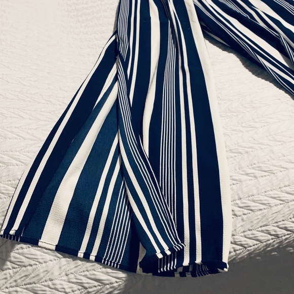 Striped Wide-Leg Jumpsuit - Picture 3 of 5